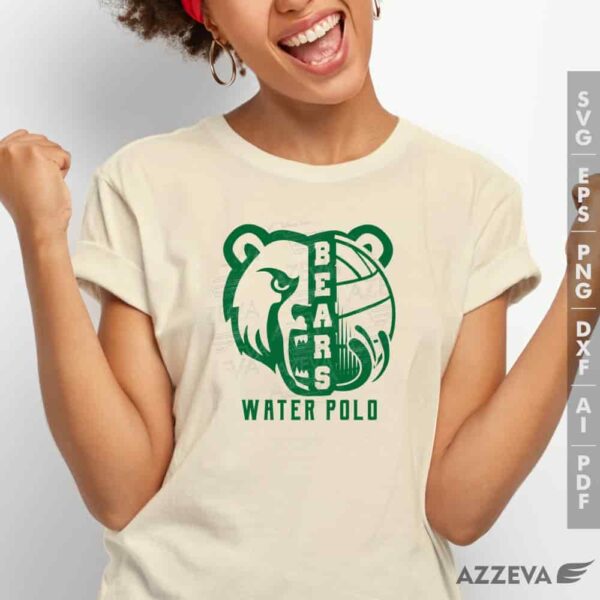 golden bear water polo svg tshirt design azzeva.com 23100948