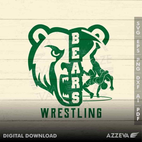 golden bear wrestling svg design azzeva.com 23100947