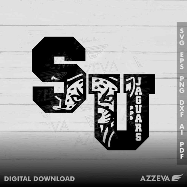 jaguar in su letter svg design azzeva.com 23100882