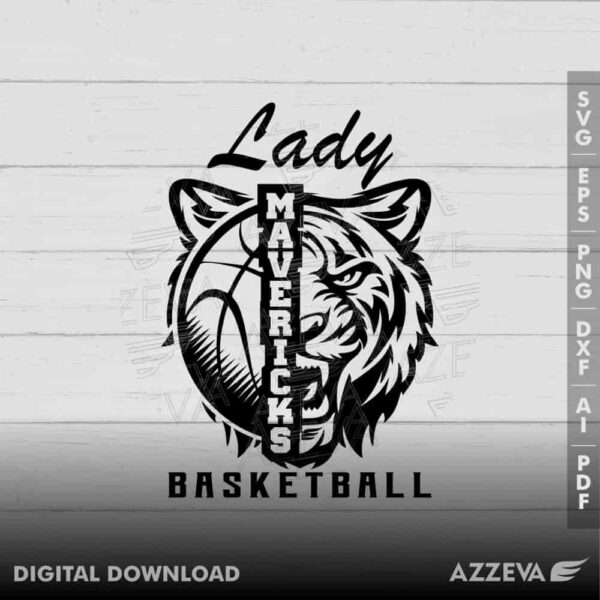 lady maverick basketball svg design azzeva.com 23100886