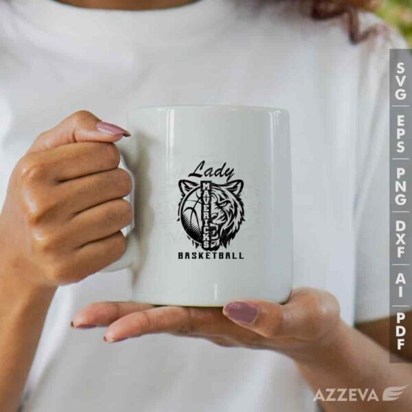 lady maverick basketball svg mug design azzeva.com 23100886