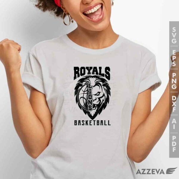 lion basketball svg tshirt design azzeva.com 23100900