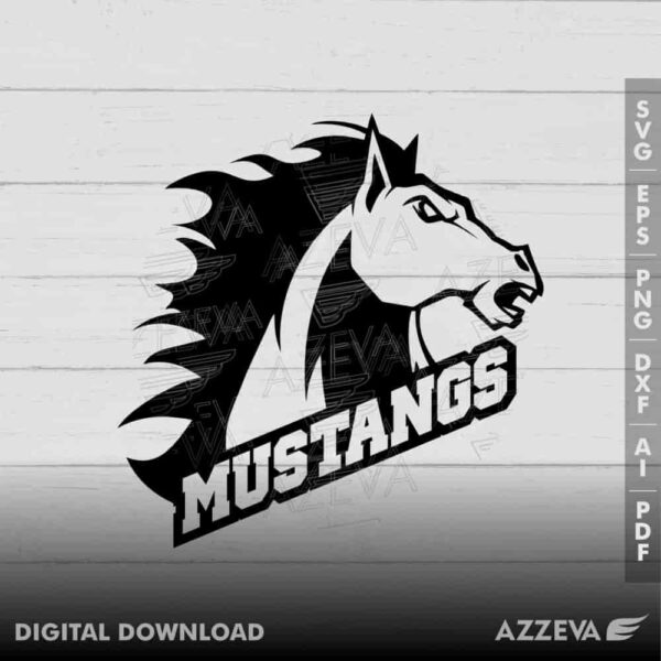 mustang logo svg design azzeva.com 23100885