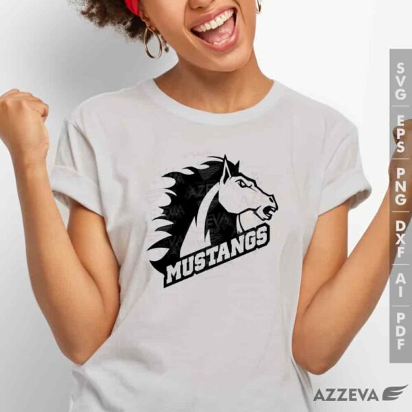 mustang logo svg tshirt design azzeva.com 23100885