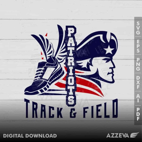 patriot track field svg design azzeva.com 23100873