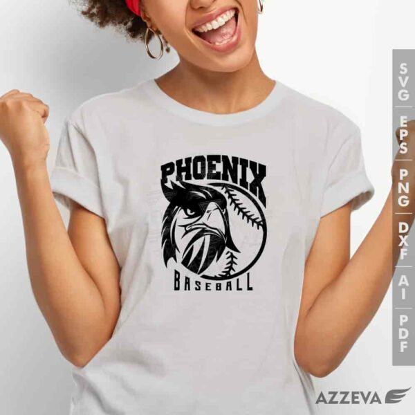phoenix baseball svg tshirt design azzeva.com 23100930