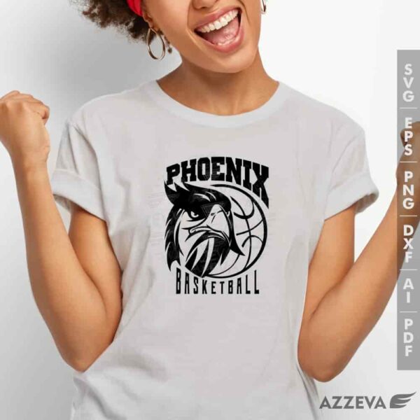 phoenix basketball svg tshirt design azzeva.com 23100928
