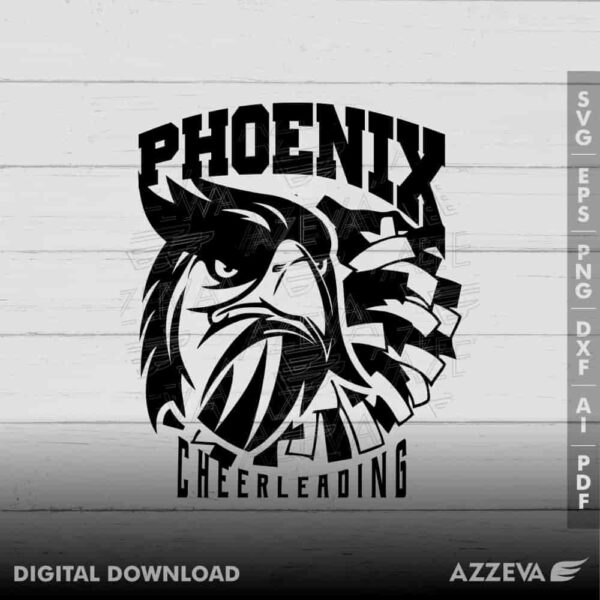 phoenix cheerleading svg design azzeva.com 23100934