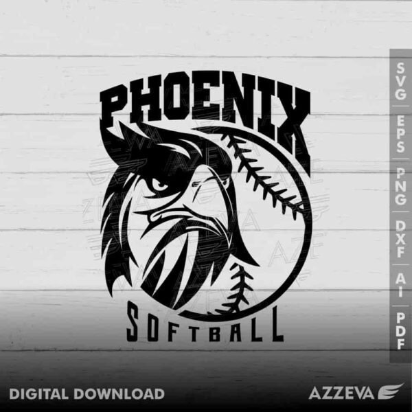 phoenix softball svg design azzeva.com 23100931