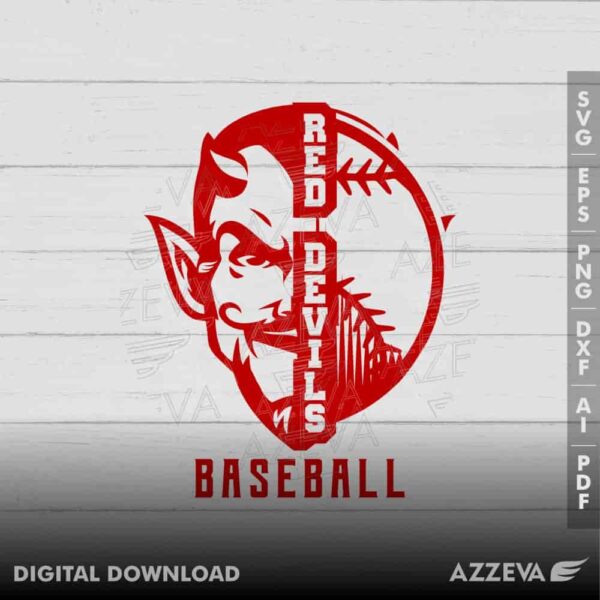 red devil baseball svg design azzeva.com 23100870