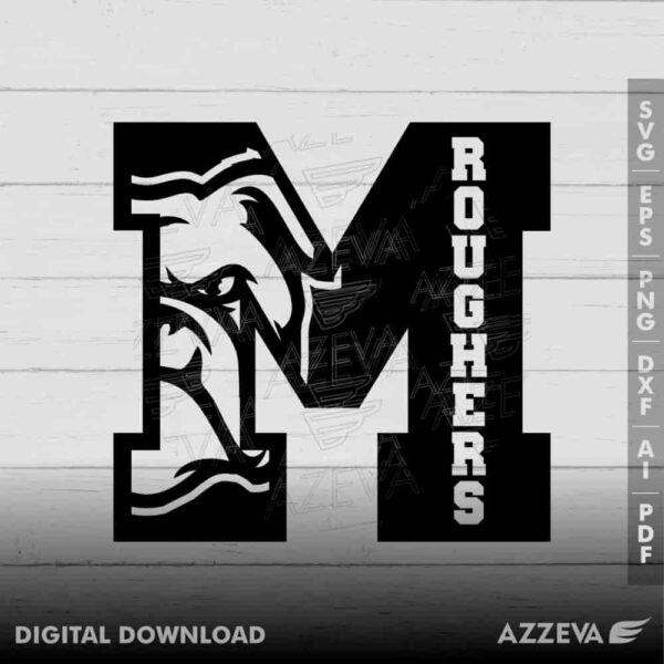 roughers in letter m svg design azzeva.com 23100926