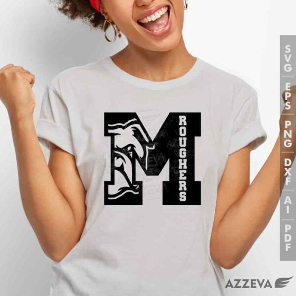 roughers in letter m svg tshirt design azzeva.com 23100926