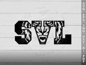 tiger in svl letters svg design azzeva.com 23100935