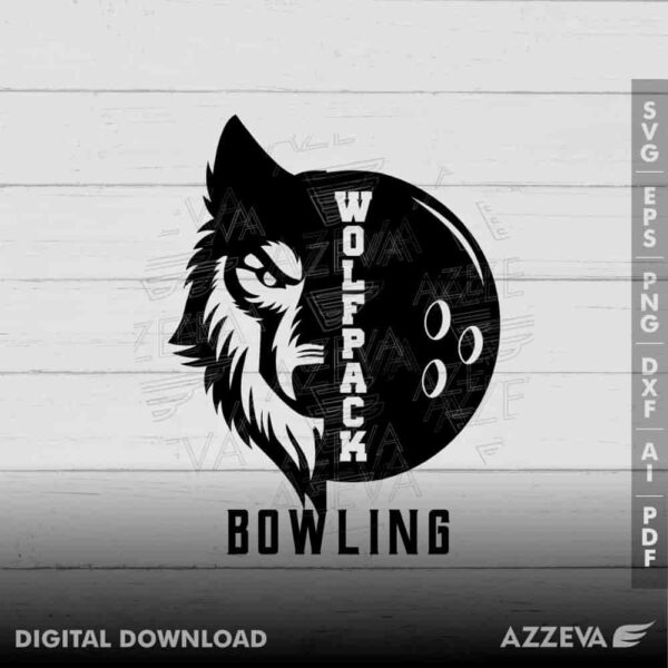 wolfpack bowling svg design azzeva.com 23100916