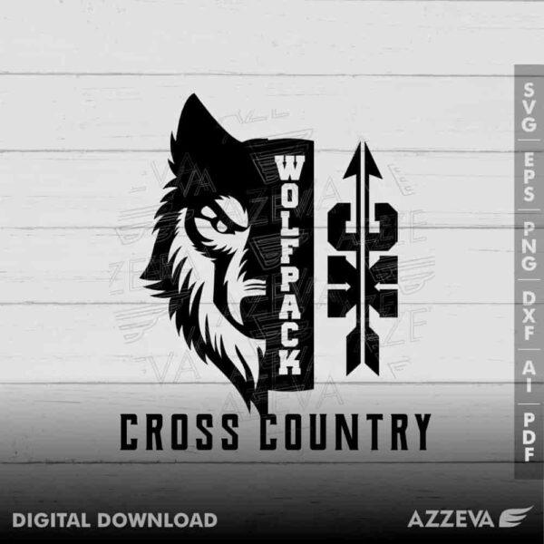wolfpack cross country svg design azzeva.com 23100920