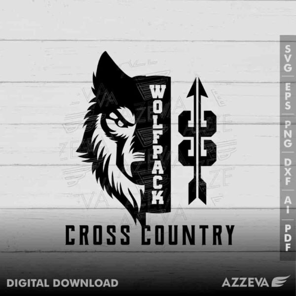 wolfpack cross country svg design azzeva.com 23100921