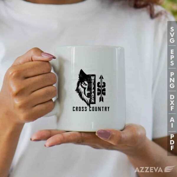 wolfpack cross country svg mug design azzeva.com 23100920