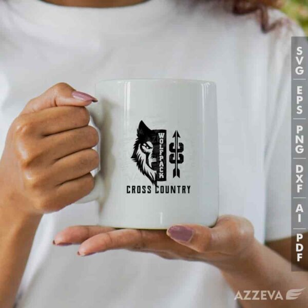 wolfpack cross country svg mug design azzeva.com 23100921