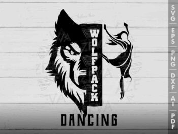 wolfpack dancing svg design azzeva.com 23100919