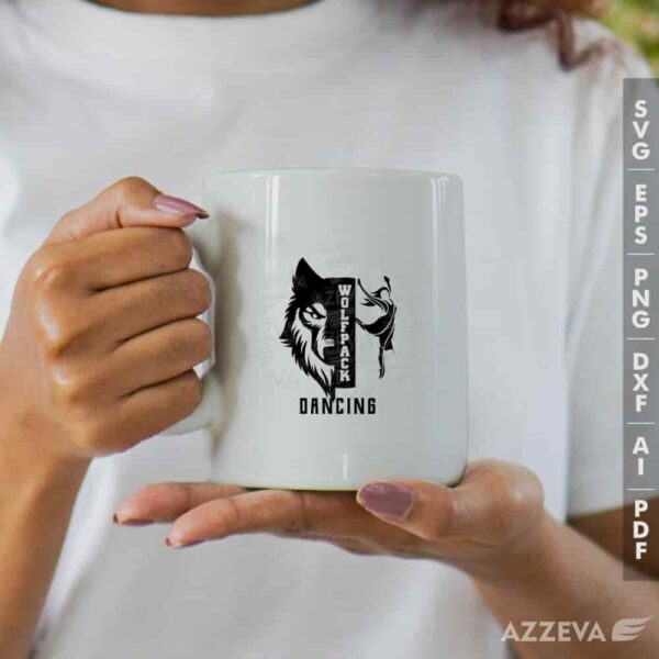 wolfpack dancing svg mug design azzeva.com 23100919