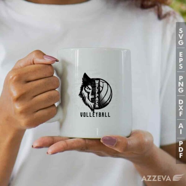wolfpack volleyball svg mug design azzeva.com 23100905