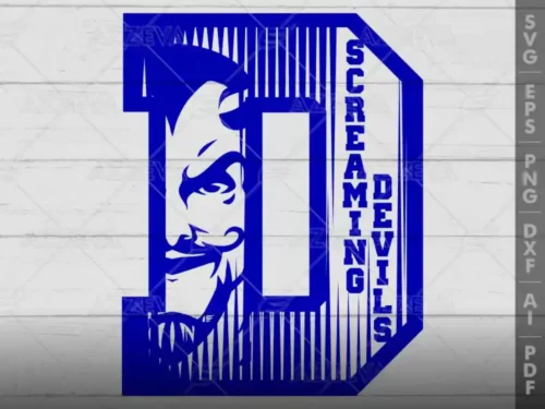dc blue devil in d letter c design azzeva com